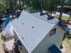 overhead photo of a home with an asphalt shingle roof