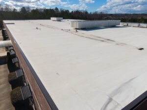 photo of flat roof TPO Commercial & Residential Roofing